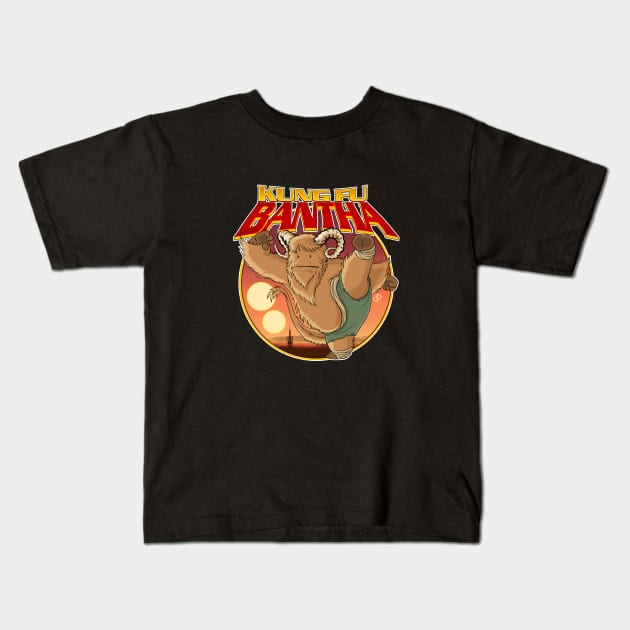 Kung Fu Bantha Kids T-Shirt by jparish